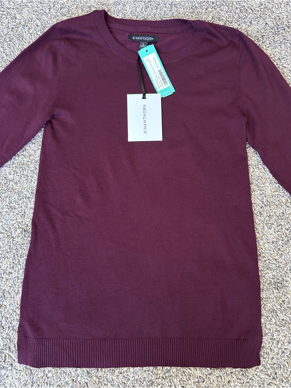 NWT 41 Hawthorn Aubree Fine Gauge Crewneck Sweater XS - Picture 2 of 8